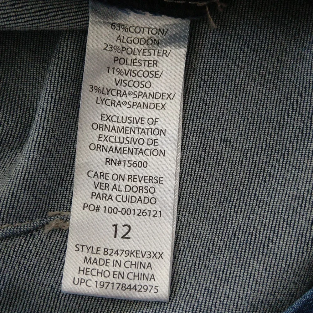 Nwt Democracy Women's Itty Bitty Boot cut Flare Absolution Denim Jeans Sz 12 - Picture 10 of 11